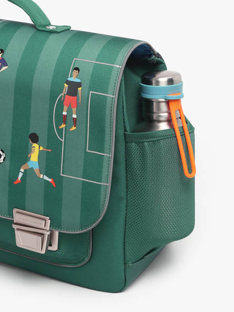 Cartable 2 Compartiments Jeune premier Vert classics C vue secondaire 5