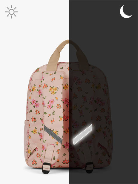 Sac à Dos 1 Compartiment Caramel et cie Rose boheme FI vue secondaire 5