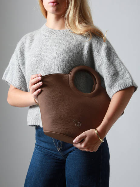 Sac à Main M Neflier Woomen Marron neflier WNEF01 vue secondaire 1