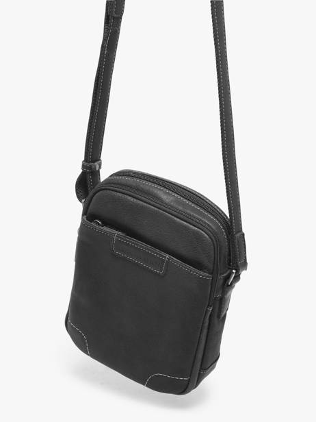 Sac Bandoulière Joseph Cuir Arthur & aston Noir marco 8 vue secondaire 2