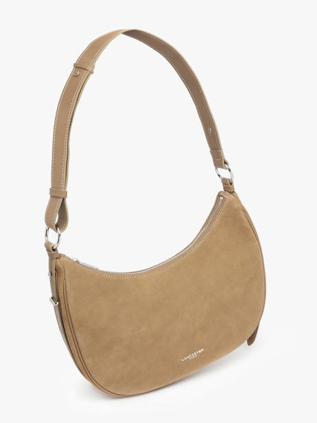 Sac Porté épaule Suede Cuir Lancaster Beige suede 82 vue secondaire 2