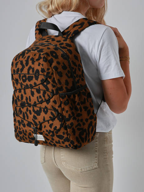 Sac à Dos 1 Compartiment Roxy Marron back to school RJBP4905 vue secondaire 1