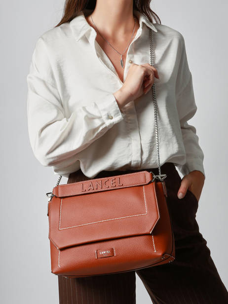 Sac Bandoulière L Ninon Soft Cuir Lancel Marron ninon A13783 vue secondaire 1