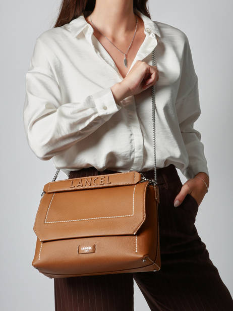 Sac Bandoulière L Ninon Soft Cuir Lancel Marron ninon A13783 vue secondaire 1