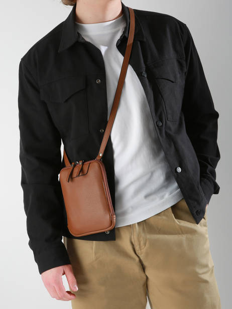 Sac Bandoulière Flandres Cuir Etrier Marron flandres EFLA728S vue secondaire 1