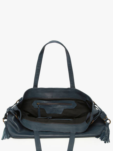 Sac à Main Cow Cuir Basilic pepper Bleu cow BCOW80 vue secondaire 3