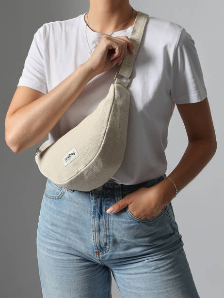 Sac Bandoulière Jute Coton Hindbag Beige jute JU vue secondaire 1