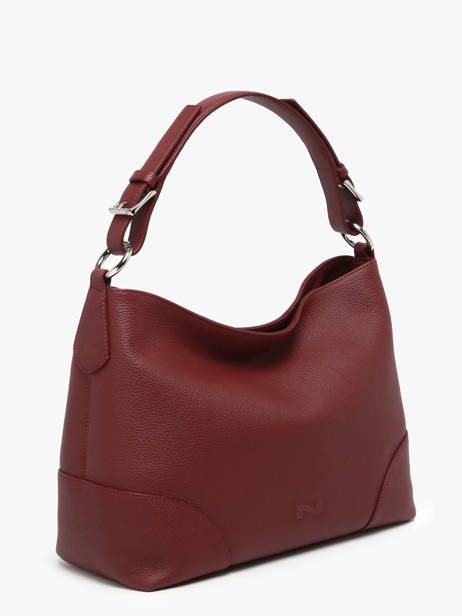 Sac Porté épaule Tango Bis Cuir Nathan baume Rouge nathan 52 vue secondaire 2