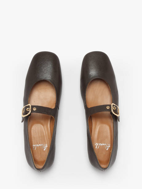 Ballerines En Cuir Aliwell Marron accessoires A2715 vue secondaire 4
