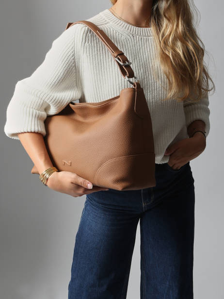 Sac Porté épaule Tango Bis Cuir Nathan baume Marron nathan 52 vue secondaire 1