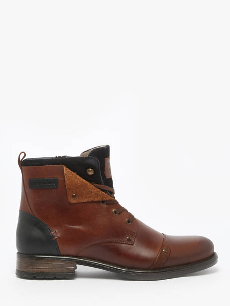 Bottines Yedos En Cuir Redskins Marron men YEDOS vue secondaire 1