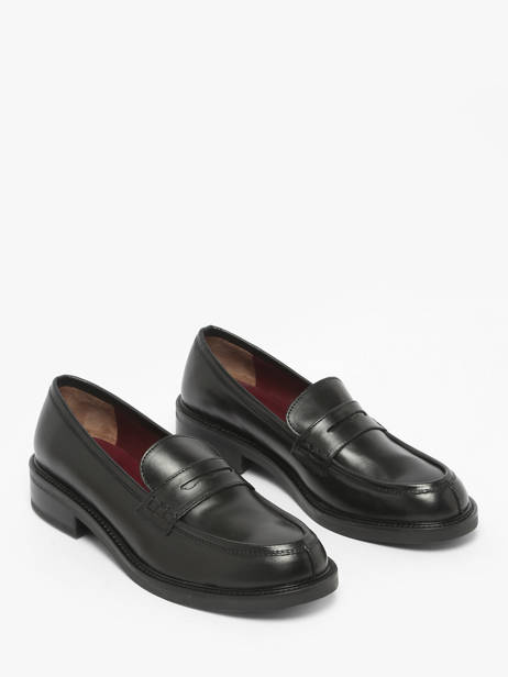 Mocassins En Cuir Aliwell Noir women A3226 vue secondaire 2