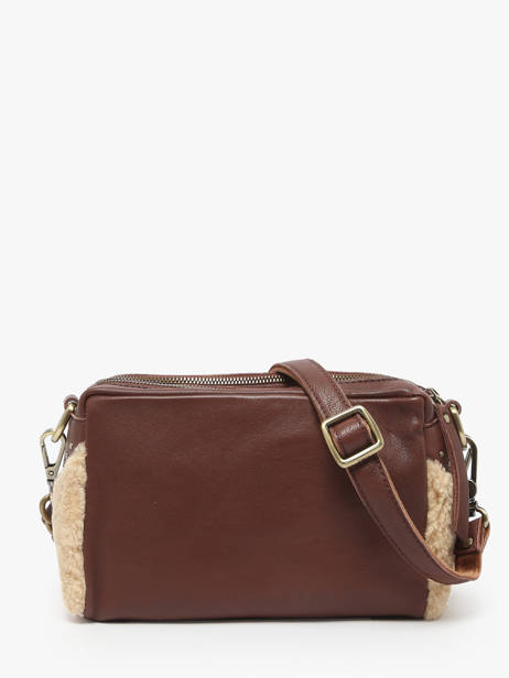 Sac Bandoulière Vintage Cuir Mila louise Beige vintage 23673TC vue secondaire 4