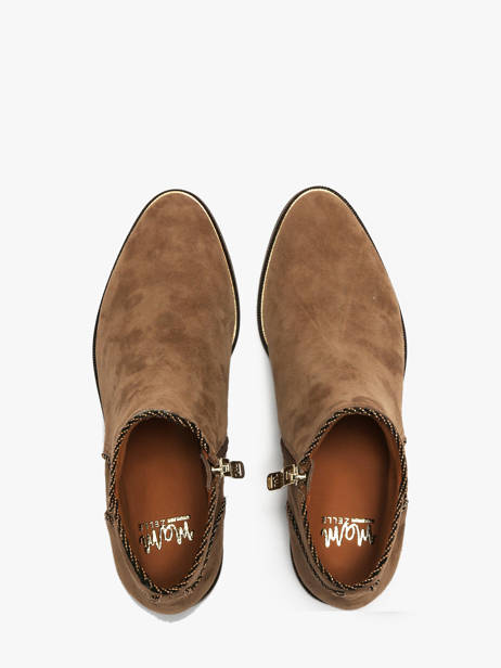 Bottines En Cuir Mam'zelle Beige women CSIRL61 vue secondaire 4