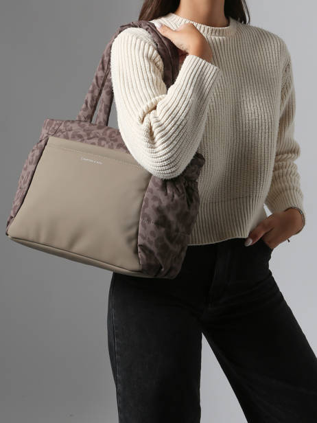 Cabas Leo Kapten and son Marron leo L vue secondaire 1