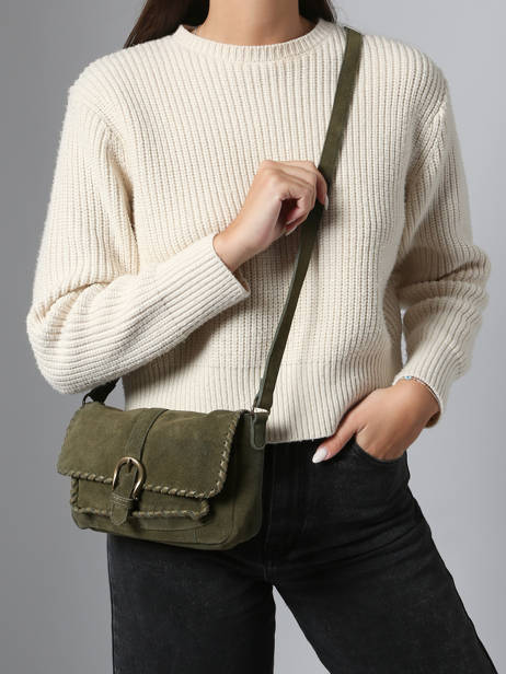 Sac Bandoulière Jenny Cuir Pieces Vert jenny 17160093 vue secondaire 1