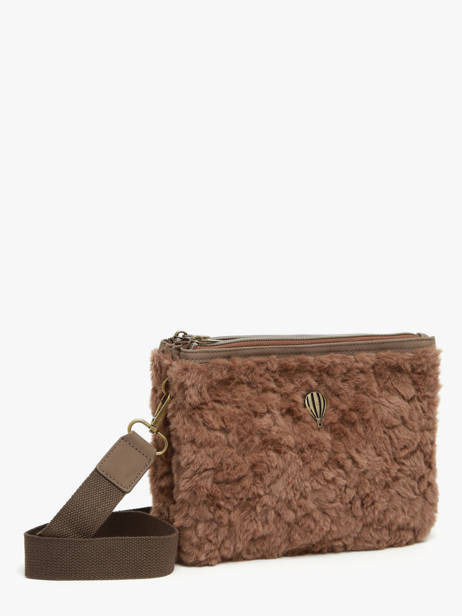 Sac Bandoulière Doudou Polyester Le voyage en panier Marron doudou AHP253 vue secondaire 2