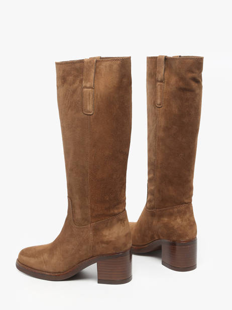 Bottes à Talon En Cuir Alpe Marron women 53541103 vue secondaire 2
