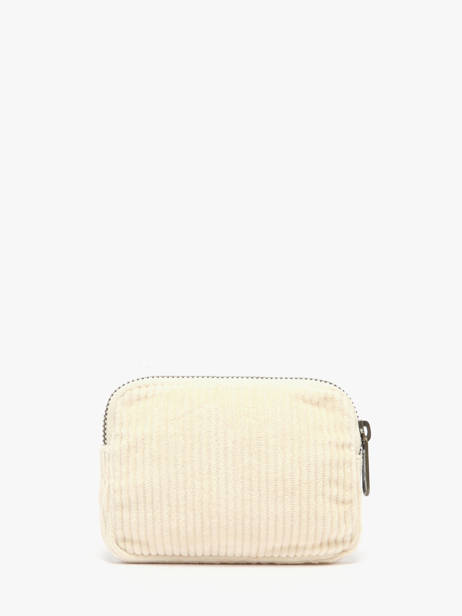 Porte-monnaie Hindbag Beige velours V vue secondaire 2