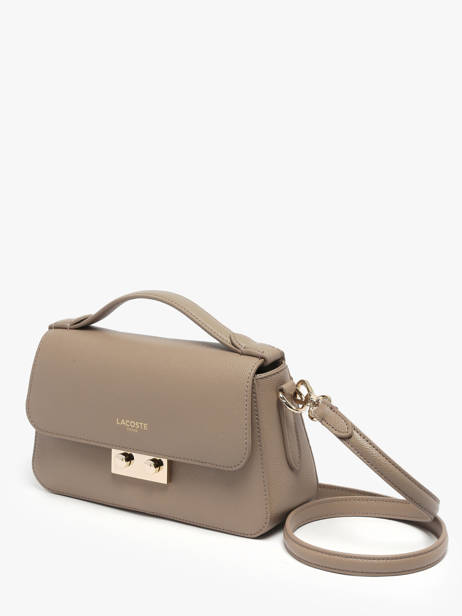 Sac Bandoulière Champs Elysee Cuir Lacoste Beige champs elysee NF5099PH vue secondaire 2