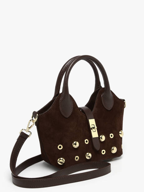 Sac Porté Main Velvet Studs Milano Marron velvet studs VS25091 vue secondaire 2