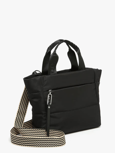 Sac Porté Main Et Bandoulière Cumulus Nylon Recyclé Aube Noir cumulus 101CS04 vue secondaire 2