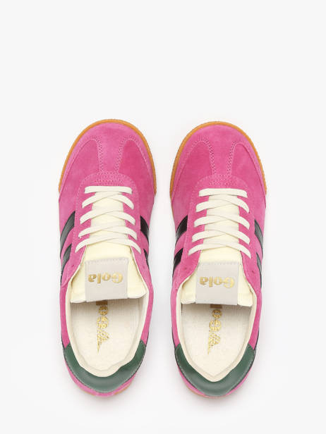 Sneakers Elan En Cuir Gola Rose accessoires CLB538 vue secondaire 3