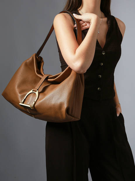 Sac Porté épaule M Etalon Cuir Etrier Beige etalon EETA197M vue secondaire 1