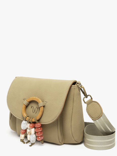 Sac Bandoulière Camomille Pearl Woomen Vert camomille pearl WCAE06 vue secondaire 2