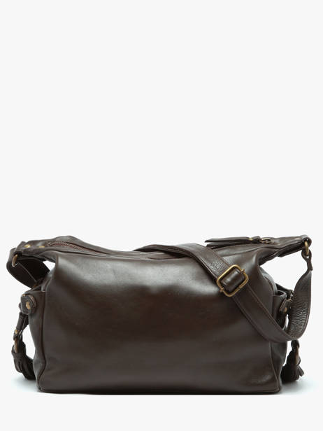 Sac Bandoulière Cow Cuir Basilic pepper Marron cow BCOW86 vue secondaire 4