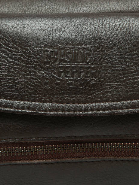 Sac Bandoulière Cow Cuir Basilic pepper Marron cow BCOW86 vue secondaire 5