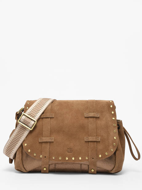 Sac Bandoulière Vintage Cuir Mila louise Marron vintage 3861XVC