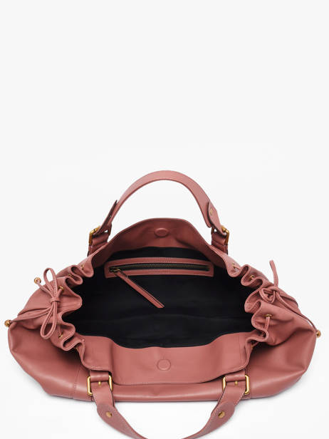 Sac 24h  Icone Cuir Gerard darel Rose icone DDS01410 vue secondaire 3