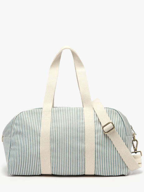 Sac Porté épaule Rayures Coton Hindbag Bleu rayures RA vue secondaire 4