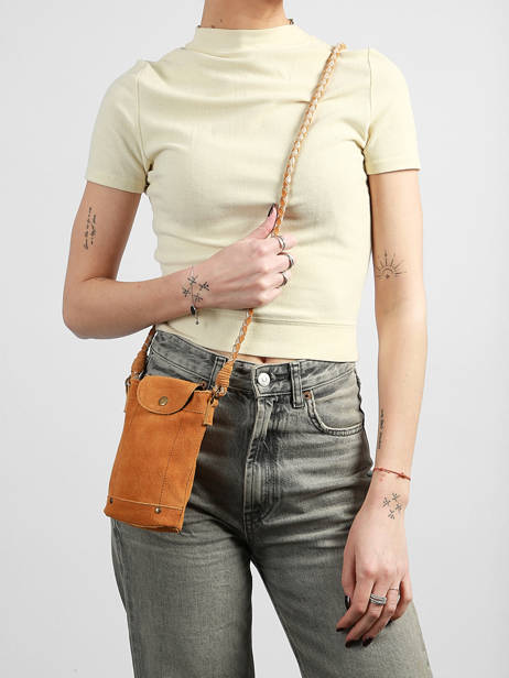 Sac Bandoulière Brianna Cuir Pieces Marron brianna 17163616 vue secondaire 1