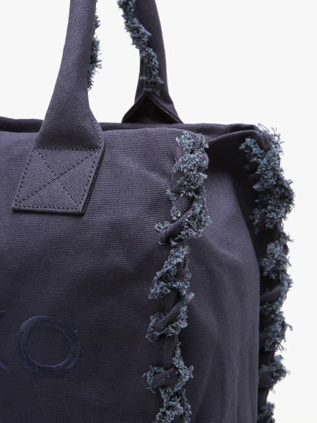 Sac Porté Main Logo Shopper Coton Pinko Bleu logo shopper 6673A3A4 vue secondaire 3