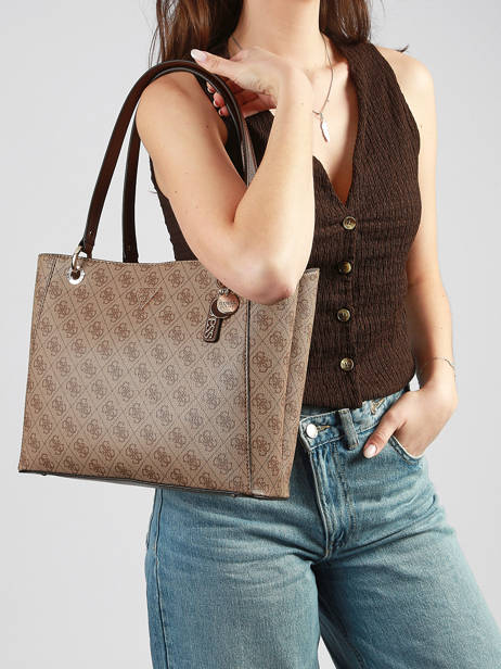 Sac Porté épaule Noelle Polyester Guess Marron noelle BG967225 vue secondaire 1