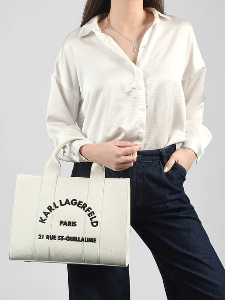 Sac Porté Main Rsg Karl lagerfeld Blanc rsg B1W30041 vue secondaire 1
