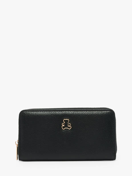 Portefeuille Lulu castagnette Noir soft CHRYS021