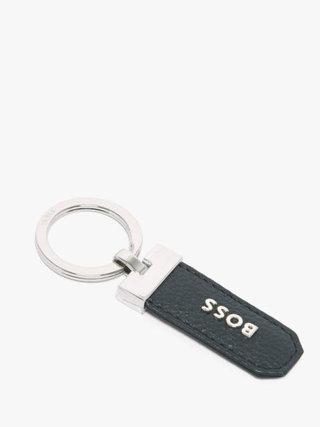 Porte-clefs Grained Cuir Hugo boss Bleu grained HAK416N vue secondaire 1