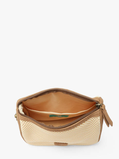 Sac Bandoulière Resille Polyester Le voyage en panier Beige resille PM959 vue secondaire 2