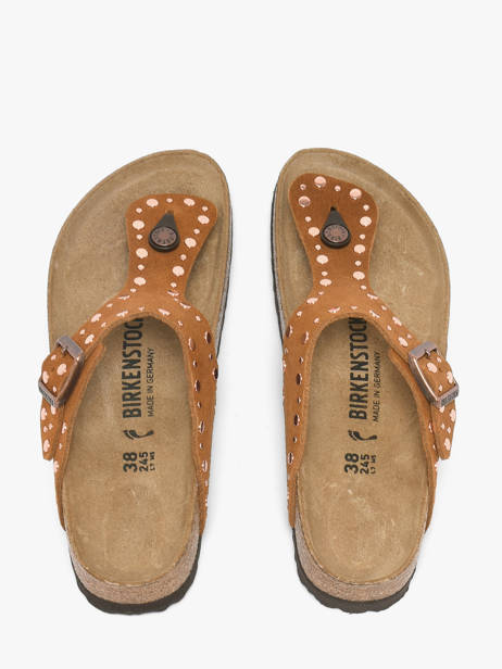 Mules En Cuir Birkenstock Marron accessoires 1031733 vue secondaire 4