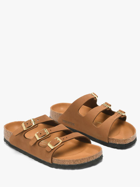 Mules En Cuir Birkenstock Marron accessoires 1031867 vue secondaire 2