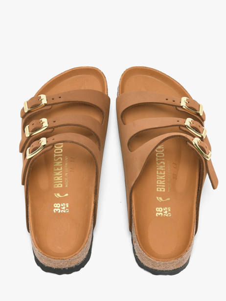 Mules En Cuir Birkenstock Marron accessoires 1031867 vue secondaire 4