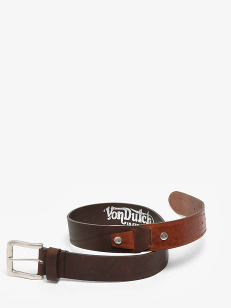 Ceinture Von dutch Marron belt ORSON vue secondaire 3