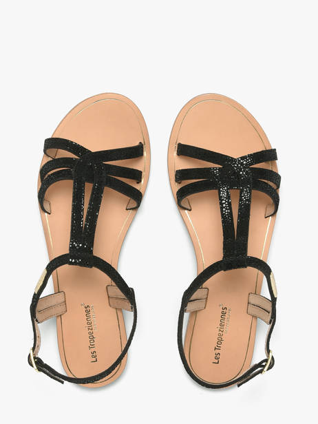 Nu-pieds En Cuir Les tropeziennes Noir accessoires HAMELIE vue secondaire 3