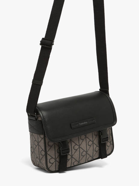 Sac Bandoulière Calvin klein jeans Noir mixed emblem 4D3451G vue secondaire 2