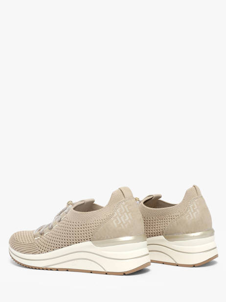 Sneakers Semelle Compensée Remonte Beige accessoires 60 vue secondaire 3