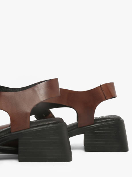 Sandales à Talon En Cuir Pavement Marron accessoires 25273 vue secondaire 2