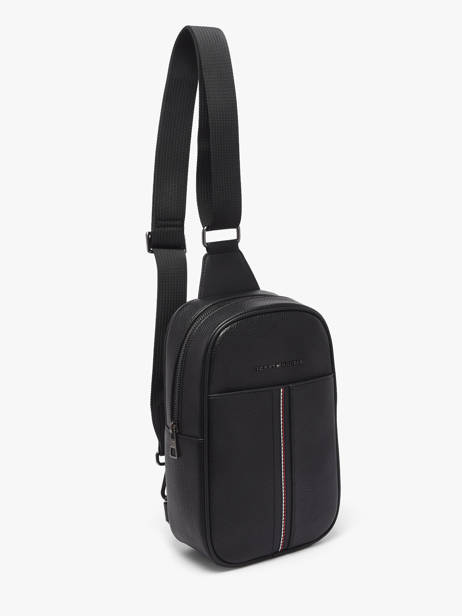 Sac Bandoulière Tommy hilfiger Noir th central AM14170 vue secondaire 2